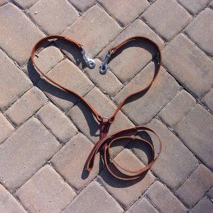 Dual Dog Coupler Leather Lead